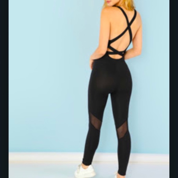Black Athletic Jumpsuit